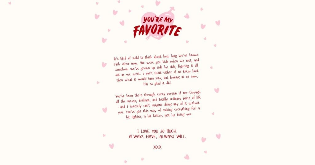 sweet and cute valentines day message text